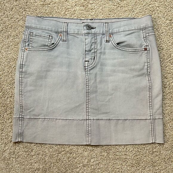 Fossil Brand Gray Mini Skirt Vintage - Picture 4 of 9